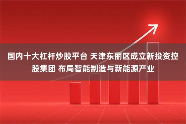 国内十大杠杆炒股平台 天津东丽区成立新投资控股集团 布局智能制造与新能源产业